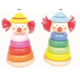 Wooden Clown Stacking Blocks  Wooden Clown Stacking Blocks